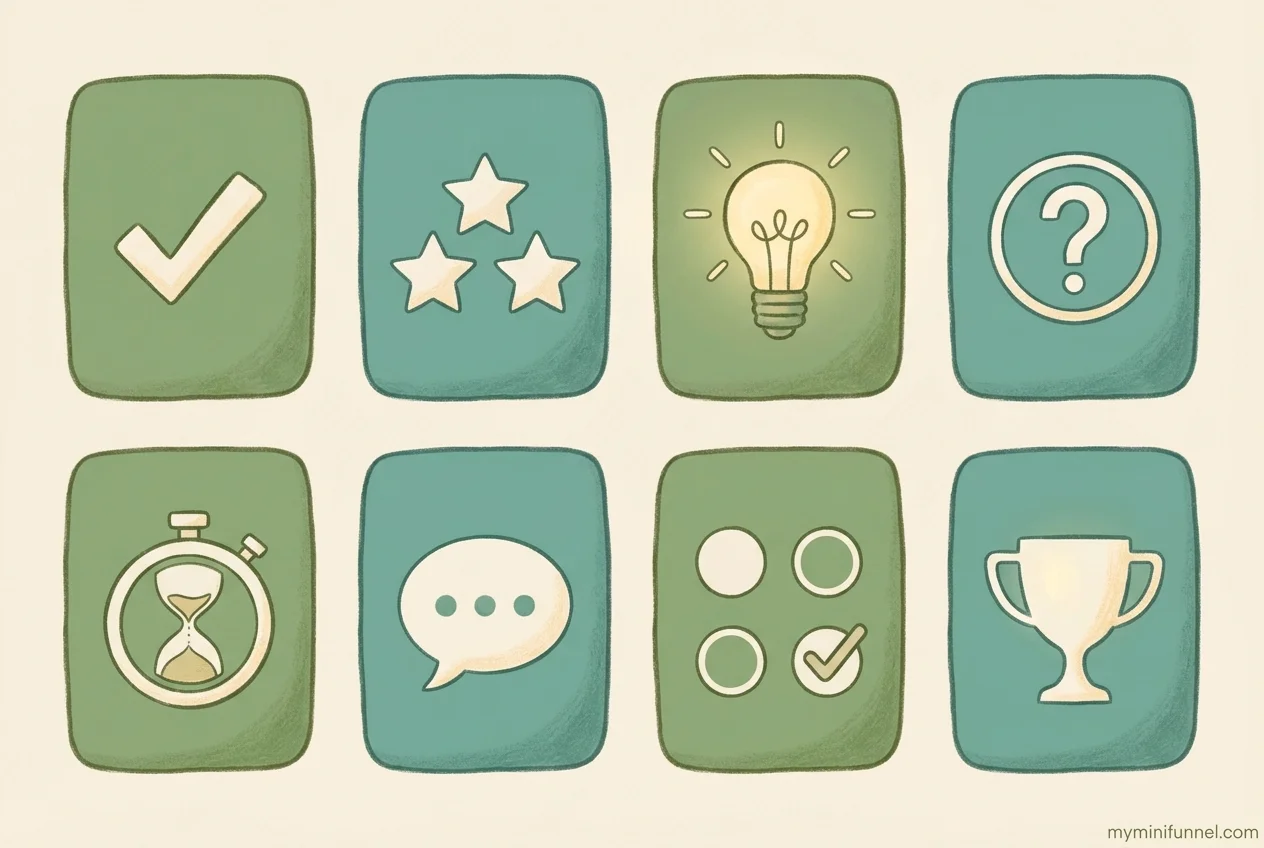 Comparison of the 8 best lead capture tools for coaches: My Mini Funnel, Interact, ScoreApp, Typeform, Involve.me, Outgrow, LeadQuizzes, and Fillout